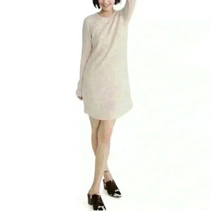 Like new crew neck cream sweater dress